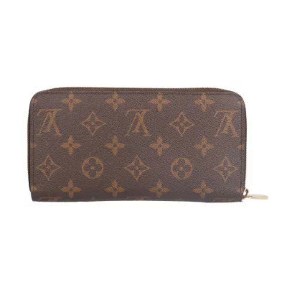 Louis Vuitton Monogram Wallet Long Zippy Canvas Brown